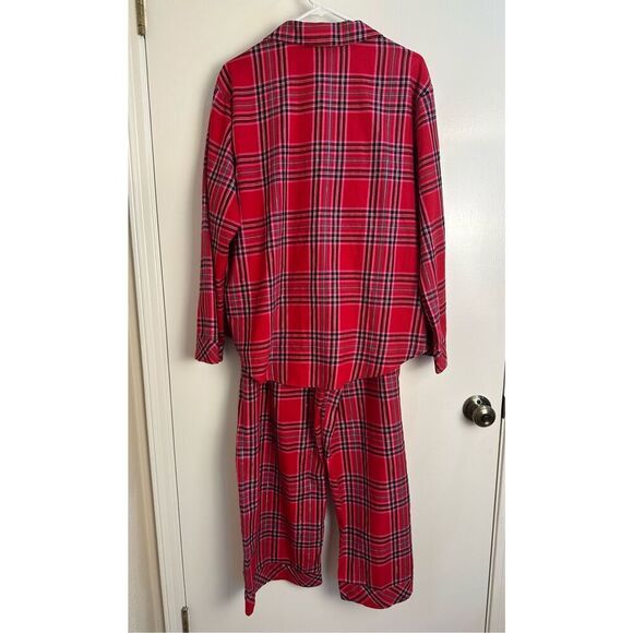 Victoria’s Secret NWT sz XL red plaid flannel pajama set with scrunchie - Picture 10 of 16